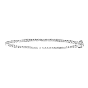 14 Karat .50ct Diamond Eternity Bangle Bracelet