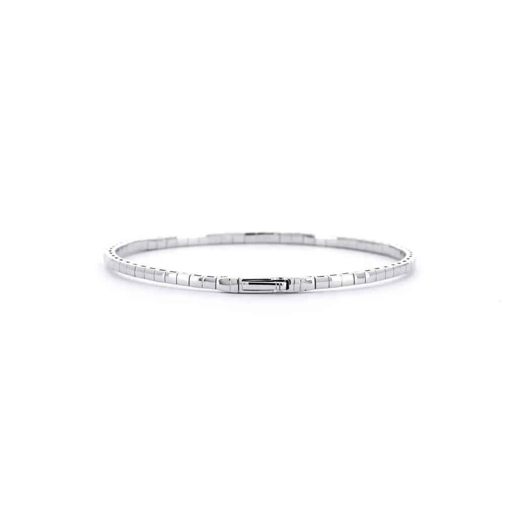 2.0ctw Diamond Flex Bangle -White Gold