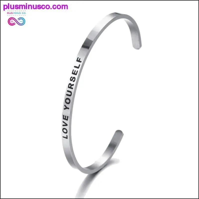 4mm Fashion Inspirational Bracelet Bangle "Love