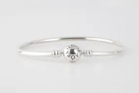 7.5” Pandora 925 Silver Moments Bangle Bracelet (9.00g.)