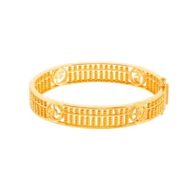 916 Gold Ruyi Abacus Bangle