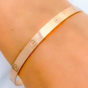 Attractive Rose Gold Bangle