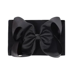 Baby Super Bow Headband in Black