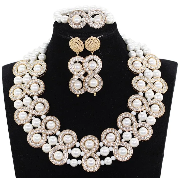 Bridal Jewelry Sets Superior Copper Gold Beads Accessory Jewelry Sets