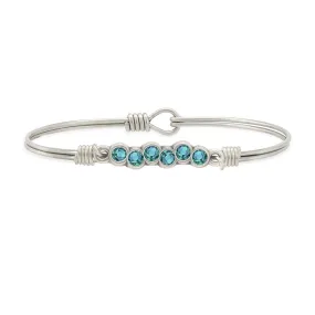 December Starlight Birthstone Bangle Bracelet