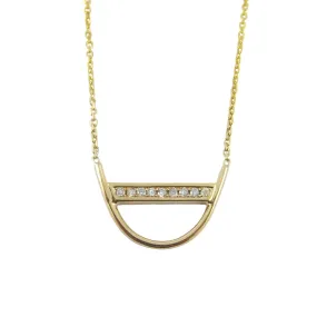 Diamond U Necklace