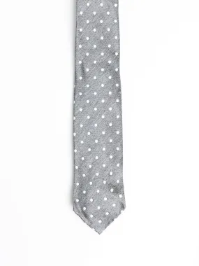 Grey Polka Dot Tie