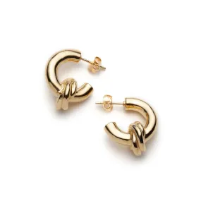 Knot Hoop Earrings