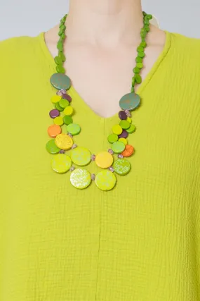 Lime Circle Necklace