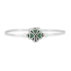 Lucky Shamrock Bangle Bracelet