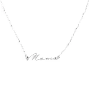 Mama Silver Necklace