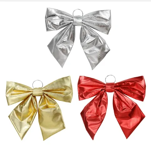 Metallic Door Bow Asst