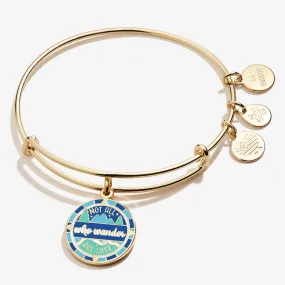 'Not All Who Wander Are Lost' Charm Bangle