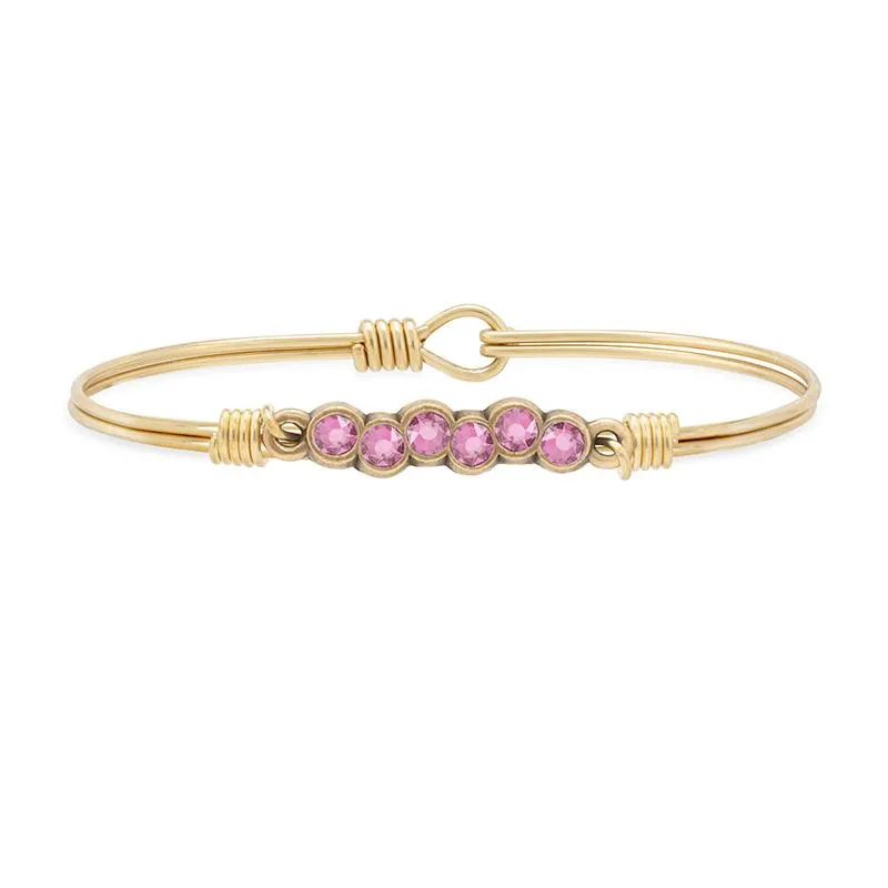 October Starlight Birthstone Bangle Bracelet