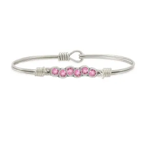 October Starlight Birthstone Bangle Bracelet