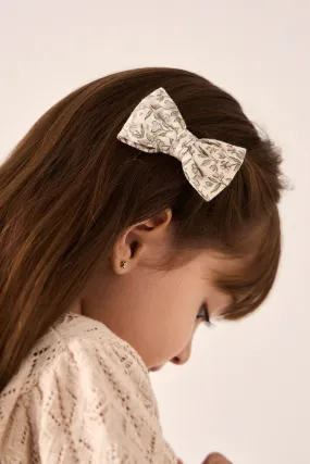 Organic Cotton Bow 2PK - Ariella Eggnog