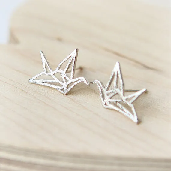 Origami Crane Earrings