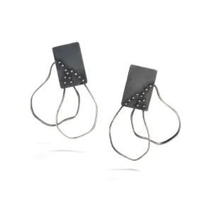 Oxidized Silver Earrings