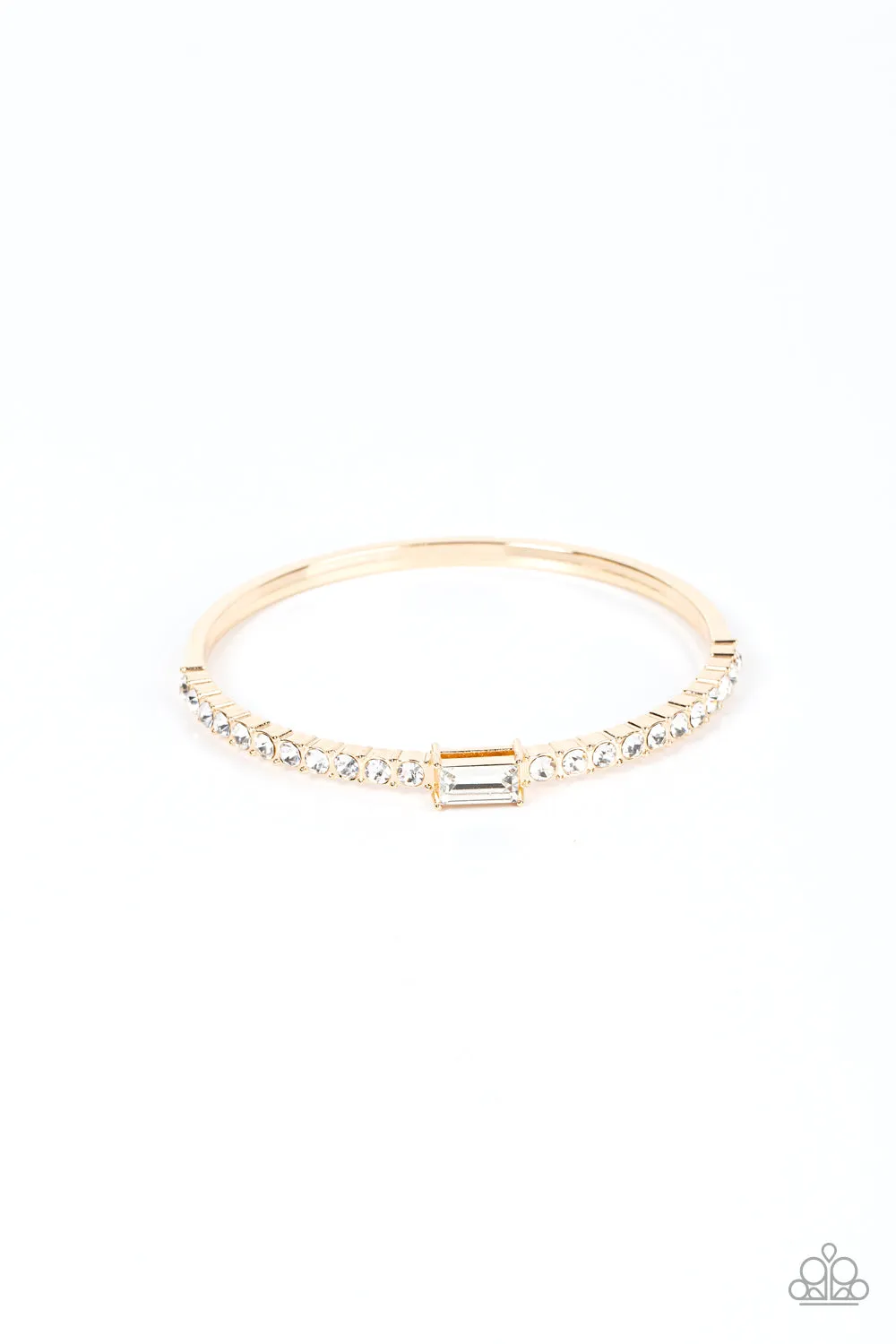 Paparazzi Party Crashing Couture - Gold Bangle Bracelet