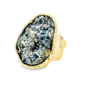 Pyrite Ring by Leela Grace Jewelry