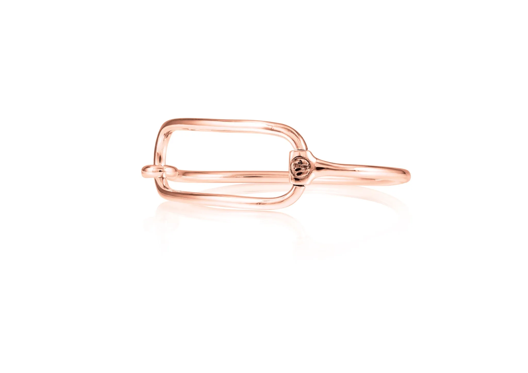 Rectangle Snaffle Bit Bangle | Sterling Silver