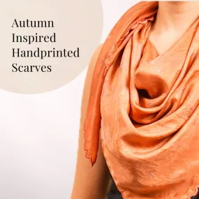 Rust & Rose Silk Natural Dyed Scarf