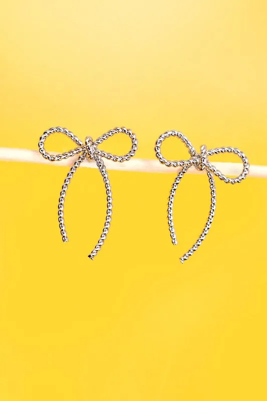 The Emilia Bow Stud Earrings