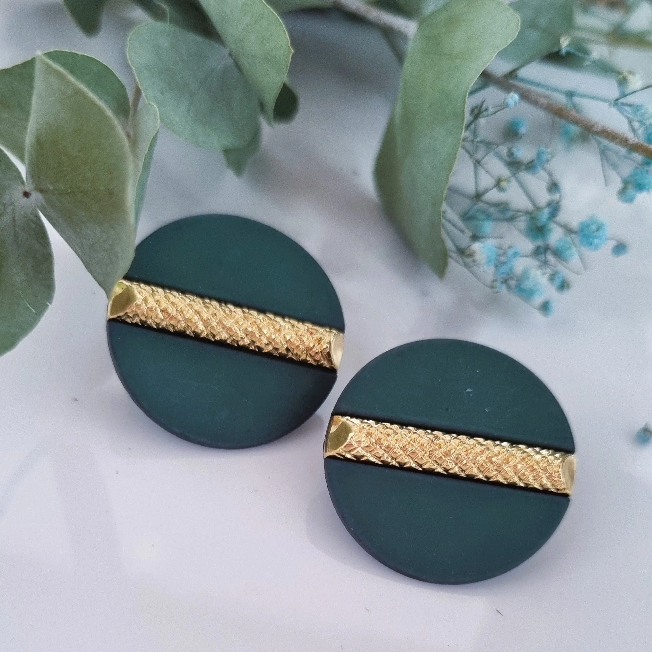 Vintage earrings - Green